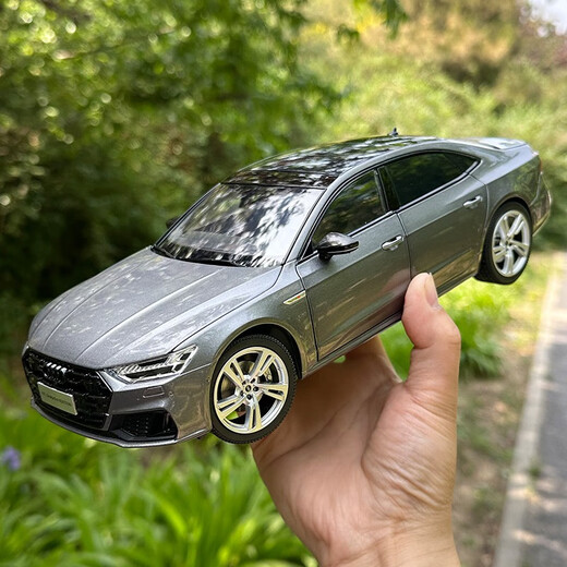 YUEJISHENG Original Audi 1 18 Audi Audi A7L 2022 Alloy Fully Open Car Model Alloy Car Model Seer Edition Dark Blue