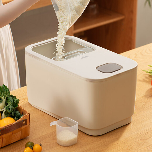 SUPOR rice bucket household insect-proof and moisture-proof sealed flour storage tank storage rice storage box rice tank 10Jin Jin is equal to 0.5 kg, insect-proof and moisture-proof