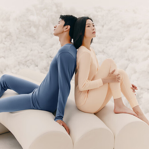 Sangun 100% cotton men's thin thermal underwear men's combed cotton autumn clothes and long johns set cotton bottoming shirt autumn and winter light hemp gray (thin cotton) XL /175 recommended 140-160Jin Jin equals 0.5 kg