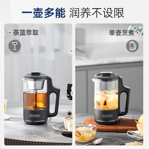 Morphyrichards National Subsidy Health Kettle Portable Mini Tea Maker Kettle Hot Water Kettle Small Office Household Multifunctional Spray Steam Tea Kettle MR6082 Gray