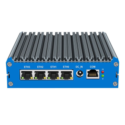 倍控G48 N5105多网口四核软路由嵌入式工业电脑物联网主机X86开发板准系统4G通信SIM卡槽n6210 16G内存+256G固态 G48蓝色面板-N5105四网卡i226