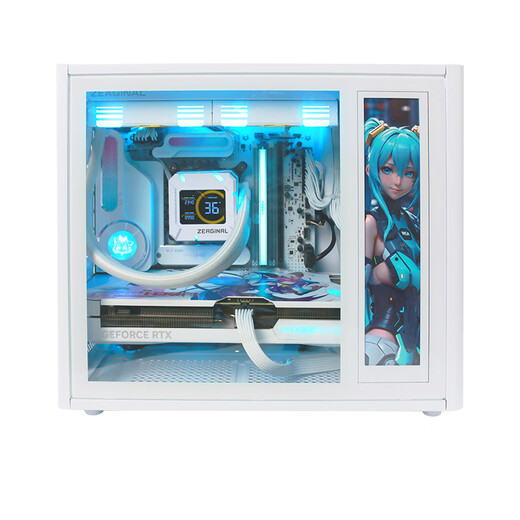 MAXSUN intel Ultra7 265KF/RTX5080/5070/5060TI pure white mini ITX desktop assembly computer host e-sports game live broadcast DIY design complete machine configuration 丨U7 265K丨 barebone system