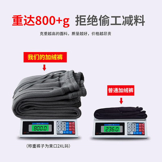 U.S. POLO ASSN. Sports pants plus velvet men's casual pants winter warm men's pants loose sweatpants Paul pants navy blue (flat L