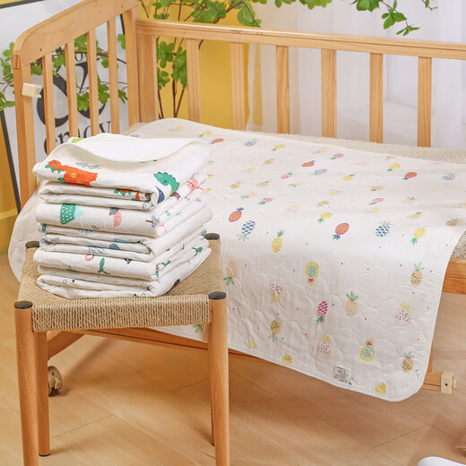 Luke Lulu NUEVA GASA DE BEBENTE PROBA EL AGUA IMPRESIÓN Y ANTI-SLIP Separador de orina para niños y bebés Fugas de orina cómodas suministros para bebés Elefante, 70*110