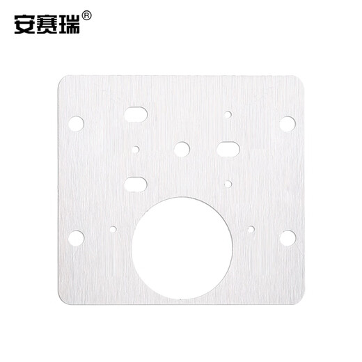 Ansery cabinet door hinge repair plate, stainless steel folding reinforcement installation piece, wardrobe cabinet fixing plate, square repair plate, 4 pieces 5D00955