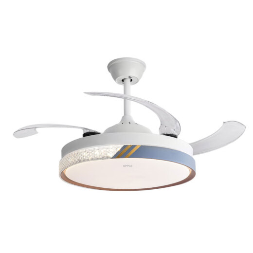 
OPPLE (OPPLE) OPPLE Lighting LED Fan Light Ceiling Fan Light Bedroom Light Frequency Converter Living Room Fan Light Invisible Silent Restaurant Chandelier 42-inch 6623+ Frequency Converter + Three Colors