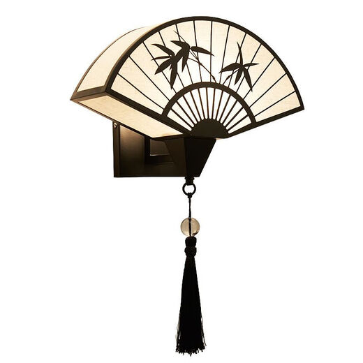 Yaotian New Chinese Wall Lamp Living Room Modern Bedside Lamp Aisle Stair Decoration Background Wall Radar Induction Lamp 6019 Embroidery Wiring/Induction Style