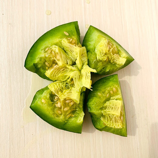 Zhongke Maohua Fruit Seeds Green Fragrant Fei Melon Seeds Emerald South Korea Emerald Green Jade Green Skin Green Flesh Melon Seeds Lv Xiangfei 50 capsules/bag Trial Pack-Super Sweet Type