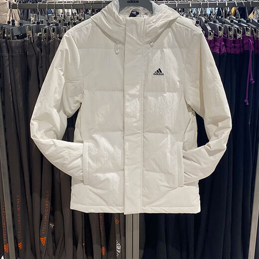 Adidas Down Jacket Men's New Style Sports и повседневное капюшон удобную и теплую куртку IZ4884 White/70 Duck Down 2xl