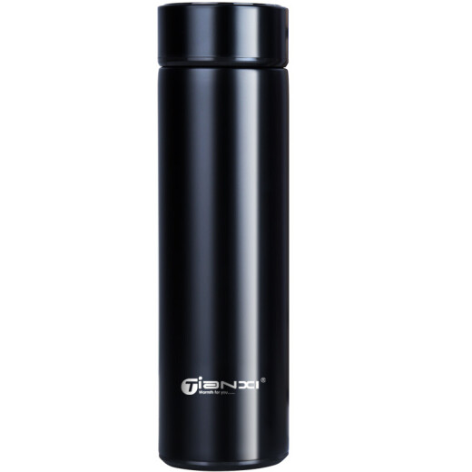 Tianxi (TIANXI) smart thermos cup 304 stainless steel large capacity car thermos cup creative gift men and women tea cup black 500ml
