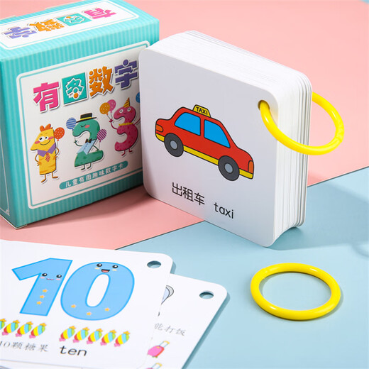 东之天地幼儿园0到100数字卡片幼小衔接一年级儿童早教启蒙认数识数玩具 0-100数字卡 108张
