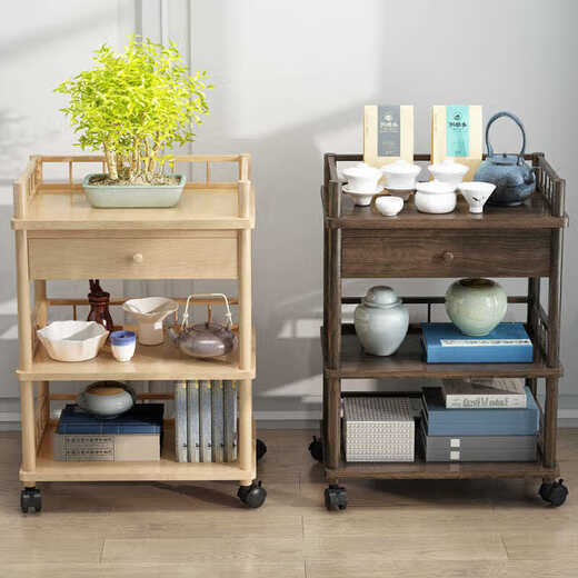 Vinoa Beauty Salon Trolley Nail Shop Tool Trolley Cosmetic Storage Rack Tattoo Hair Salon Multifunctional Mobile Storage Rack Dressing Fence Trolley with Drawer Original Color 0x0x0cm