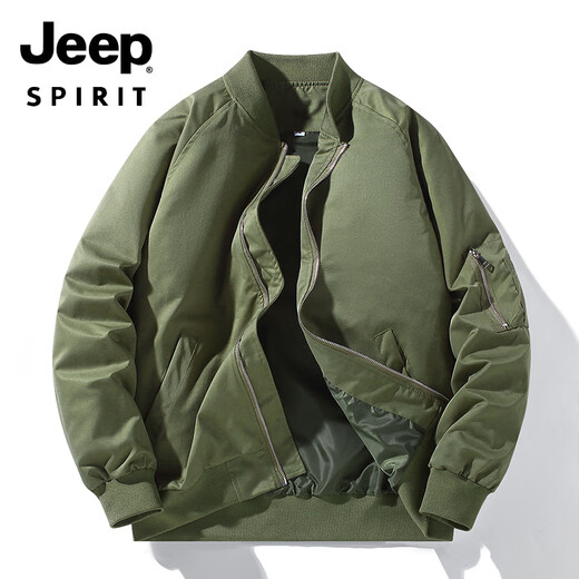 Jeep Spirit Pilot Veste de travail personnalisé vêtements imprimement logo printemps et automne veste de travail d'entreprise personnalisée Uniforme de baseball brodé Men LD677 Broidered J35 Veste bleu foncé M