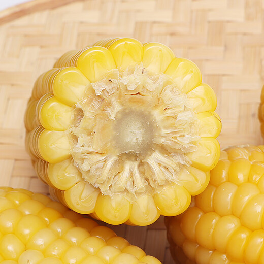 Guoyuanhui sweet, soft and glutinous northeastern yellow corn cobs, net weight, 10 pieces, vacuum packed, single piece 200g or more, fresh yellow