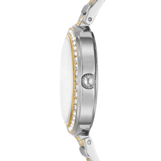 Fossil Karli Women's Three-pin Quartz Watch Crystal Watch 50m Waterproof Watch Classical American Style BQ3884 BQ3884/2025 New Luxury Women's Watch 32mm