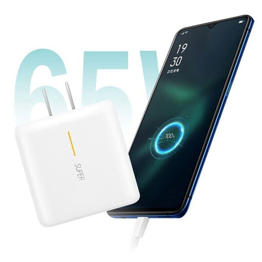 Chijie geeignet für Oppo Charger 65W/80W/100W Super Flash-Ladung Typ-C Datenkabel Reno4SE/5Realmegt Real me Fast Ladekopf Original K9 Set Ladekabel Kopf 65W Super schnelles Ladekopf + 1 Meter Flash-Ladekabel