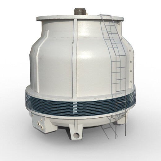 ODU FRP cold water tower small 10-ton industrial cooling tower round (100T medium temperature cooling tower with ladder) below 60 degrees