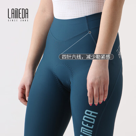 Pantalones de ciclismo de Lamparda Pantalones Mujeres Profesionales Spring y Autumn Road Pantalones para bicicletas de bicicleta Biros brillantes Black L