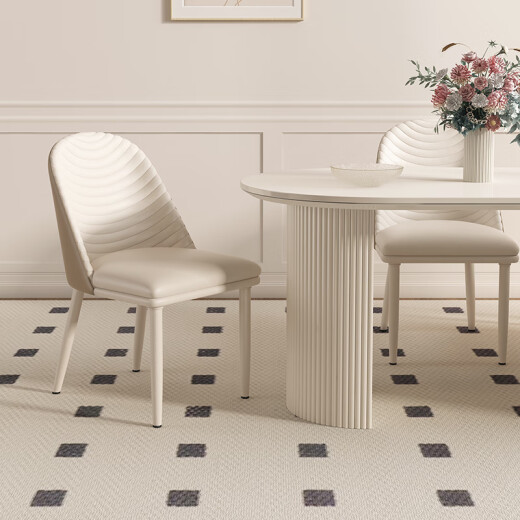Pashaman Dining Table Rock-pan island dining table integrated Nordic cream style small apartment retractable multi-function household 1052Y 1.75-2.2 meters telescopic dining table + 4 dining chairs (1047) Designer's new model