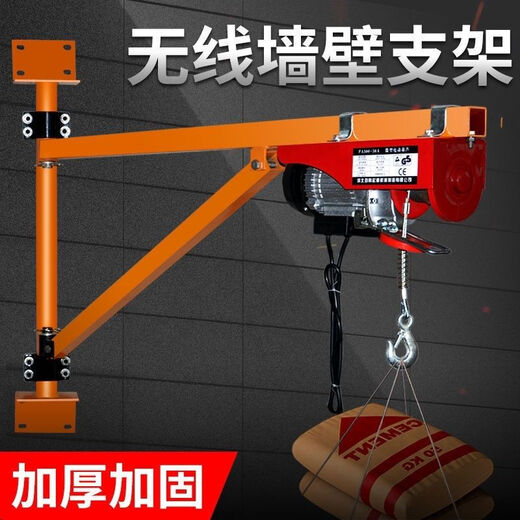 Micro Electric 220V Crane Roof Hoist Home Decoration Vehicle Mounted Lifting Crane Column 200kg Wall Bracket (Excluding Electric Hoist R