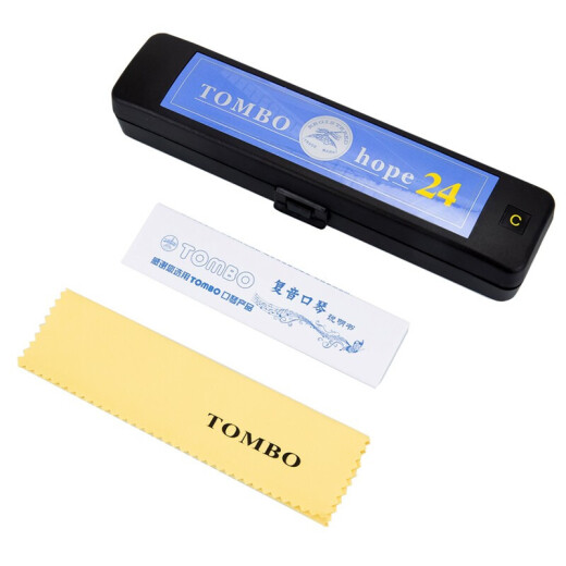 通宝（TOMBO）日本TOMBO通宝6624口琴24孔复音新手入门专用学生男女经典款乐器 24孔 G调 6624复音口琴