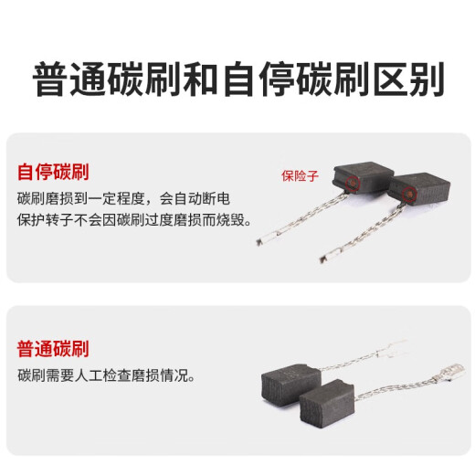 锐奇（KEN）角磨机电机配件碳刷9810/9910/9125B/9710/9125C/9167/9006适配 一对|适配9810S/9810A/9810