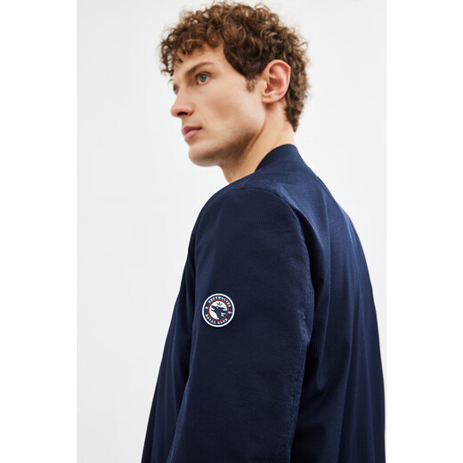 Septwolves Antibacterial Jacket Men's Casual Commuting Baseball Collar Four-Way Elastic Soft Comfortable Easy Care Men's Clothing