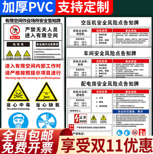 梦倾城安全风险点告知牌卡天然气调压站传动设备风险抛丸机高氯酸高碘酸硼酸风机甲醇储罐工厂生产车间警 BT1381-天然气调压站 60x80cm