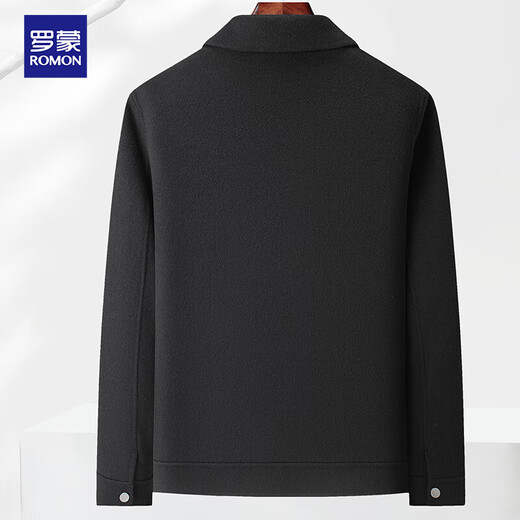 Romon sheep wool double-sided woolen jacket men's coat thick autumn and winter casual lapel jacket men's clothing