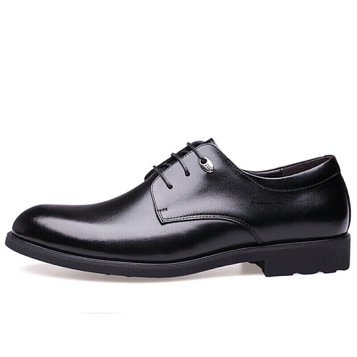 CARTELO British cowhide business formal casual men's low-cut lace-up leather shoes for men 511 black 44