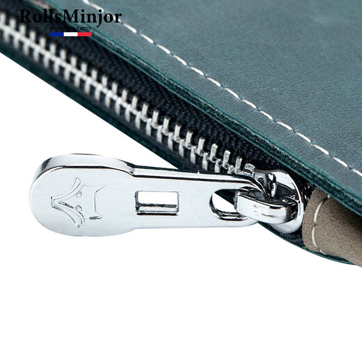 Rolls Mg UK Passport protecteur sac de protection Vérite en cuir authentique Men et femmes anti-vol Voyage multifonction Air Ticket Clip Id Sac Changement Carte de cartes Hidden Bleu Hidden