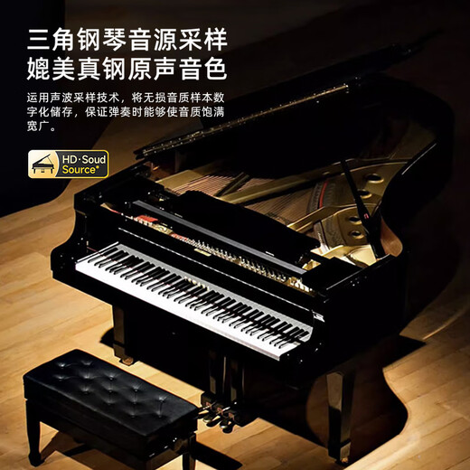 贝琪（Betsy）b112电钢琴重锤88键初学者家用练习钢琴成人儿童专业考级电子钢琴 B112力度键-木纹白 标配（琴+学琴礼包）