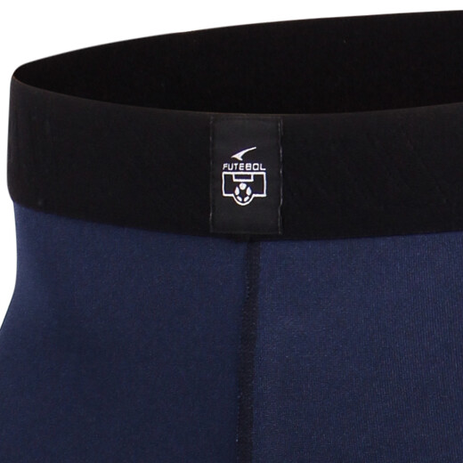 UCAN Rick's new men's tights, breathable elastic support base football tackle sports pants, game training, running, mid-waist short, sapphire blue XL