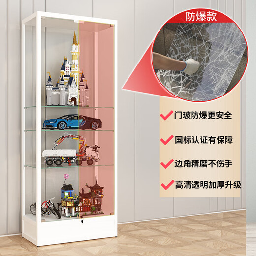 Hand-made Lego display cabinet household dust-proof cabinet glass cabinet storage building block doll model collection display rack transparent whole house customization (add light strip + ultra-clear glass, please contact customer service for details)