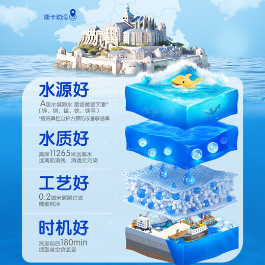 sterimar舒德尔玛小海豚生理盐水洗鼻盐水鼻喷100ml婴儿0-3岁鼻炎洗鼻器
