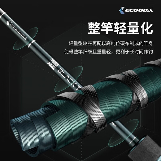 伊酷达（ECOODA）根鱼二代直柄泛用远投路亚竿海钓黑头鱿鱼小根杆石斑根钓竿鳜鱼竿 2.03米S682L直柄（饵重0.4-8g）