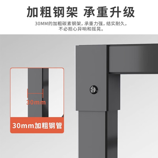 Shunguan folding table computer table home student desk study table e-sports table long table office training table stall table double pole reinforced support walnut color 80*40CM