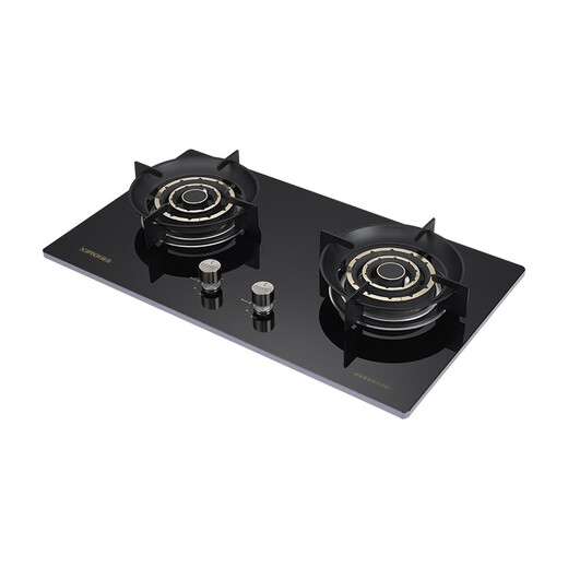 Xinqi Gasofen XB693-T131/T132 Gasherd Doppelherde eingebetteter Desktop Dual-Purple-Feuerlöschschutzherd XB693-T131 Erdgas
