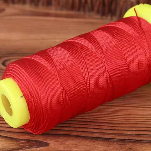 Muyu 9-strand Chinese knotted wire bullet shell rope ice silk thread tassel thread tassel thread DIY hand-woven wire accessories red 9-strand polyester thread in one roll