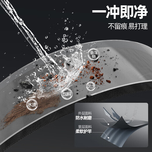 Yuzhiyuan fishing gear bag hard shell bag fishing rod fishing bag multi-functional waterproof and scratch-resistant alloy rod bag black