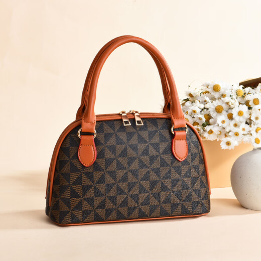 Kangaroo brand bag women's bag 2025 Chinese Valentine's Fashion Simple Middle-aged and Elderly Bags for Mother-in-law Niche Design Greeting Handbag Light Color Flowers