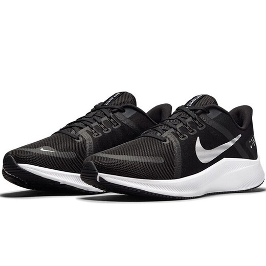 Nike (Nike) Chaussures masculines Summer quête 5 Ligne de vol houstouflante Casual Shock-Aushoned Wear-résistant aux chaussures de course de sport Da1105-006 Black / White 45