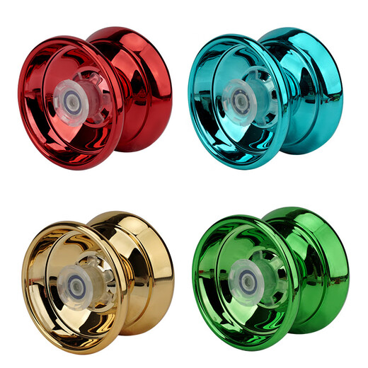 Yueqida Yoyo Luminiscent Metal Rotación automática de niños Competitive Competitive Yoyo Dead Sleep Living Sleep Toy Blue