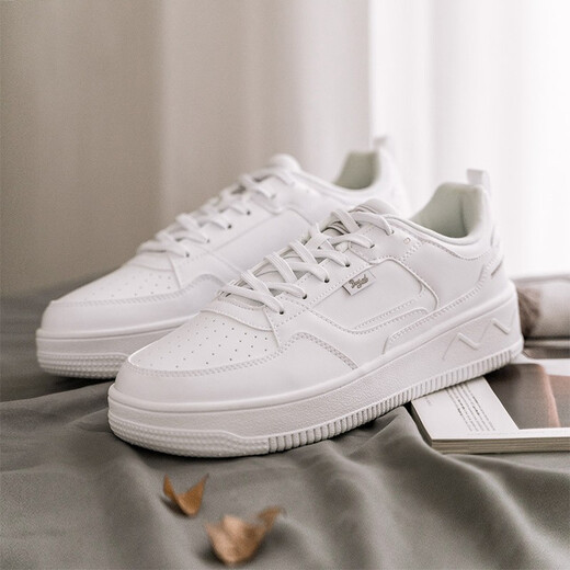 361 Air Force One 361 Damen Brettschuhe Springpaar Schuhe Herren- und Frauenschuhe Dicke einzige kleine weiße Schuhe Sport und Freizeitschuhe 361 Grad Weiß/Umweltgrau-Men's 6623 41