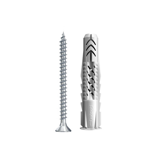 Fischer expansion screw German all-purpose UX card-mounted hollow brick aerated brick gypsum board special original imported UX6x50R with nails 10 sets/card 77861