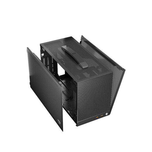 超频三（PCCOOLER）蜂鸟3 K101钛灰 mini ITX小机箱(便携式手提/支持SFX电源/支持12015风扇安装）