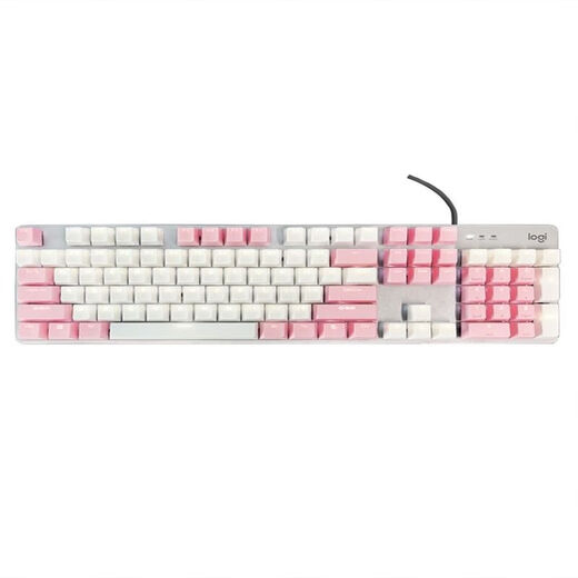 Logitech K845 mechanical keyboard cable 104 key backlight office e -sports girl red shaft high
