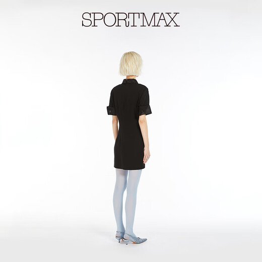 sportmax 【臻选惠享】女装短袖迷你连衣裙2226014106 黑色 38