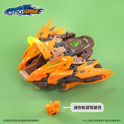 52toys Infinite Beast Drive Drive Sky-Sky Tail Squirrel Самолет BD08 Деформированная модель сборки игрушек может делать мобильные модные игрушки