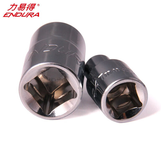 力易得（ENDURA)牌 12.5mm系列铬钒钢公制六角套筒 E3519 19mm